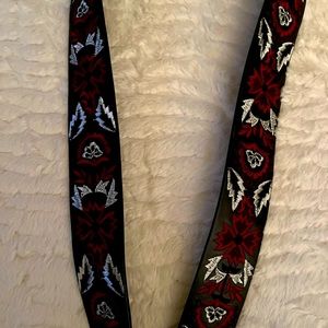 Rebecca Minkoff Leather Embroidered Strap
